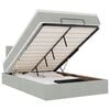 vidaXL Ottoman bed met matras 120x200 cm fluweel lichtgrijs