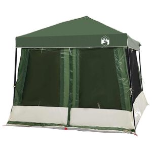 vidaXL Camping Tent Set 2 st 5-persoons Groen Taffeta en Stof