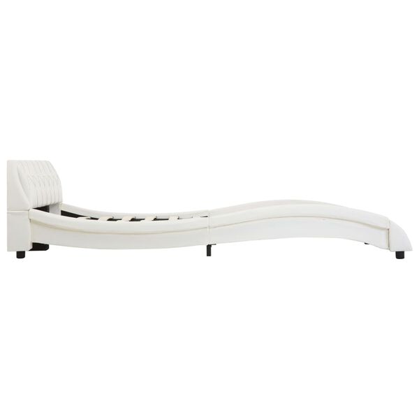 vidaXL Bedframe kunstleer wit 140x200 cm