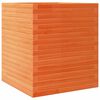 vidaXL Plantenbak 60x60x68,5 cm massief grenenhout wasbruin
