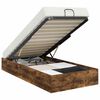 vidaXL Ottoman Bedframe Gerookte Eik 80,5 x 200 cm Geconstrueerd hout