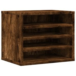 vidaXL Bureau organiser 36x26x29,5 cm bewerkt hout gerookt eikenkleur