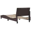 vidaXL Bedframe zonder matras "Hanko" 90x190 cm stof donkerbruin