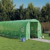 vidaXL Tuinkas met stalen frame 24 m&sup2; 12x2x2 m groen