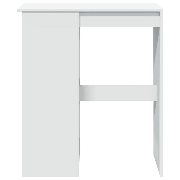 vidaXL Bartafel met rekken 90x47,5x103,5 cm bewerkt hout wit