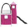 vidaXL Loftbed voor Kids Wit en Roze 99,5 x 190 cm Metaal