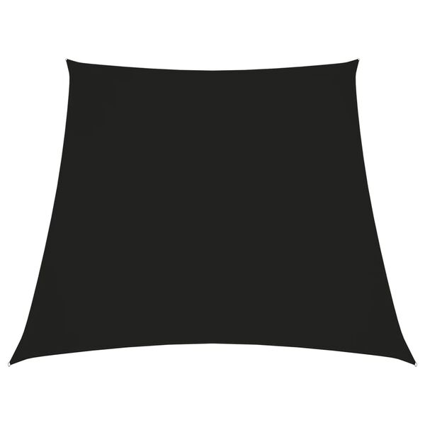vidaXL Zonnezeil trapezium 3/5x4 m oxford stof zwart