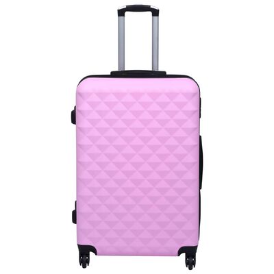 Festival dikte ruimte vidaXL 2-delige Harde kofferset ABS roze online kopen | vidaXL.be