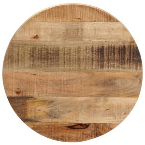 vidaXL Tafelblad rond &Oslash; 40x3,8 cm massief ruw mangohout