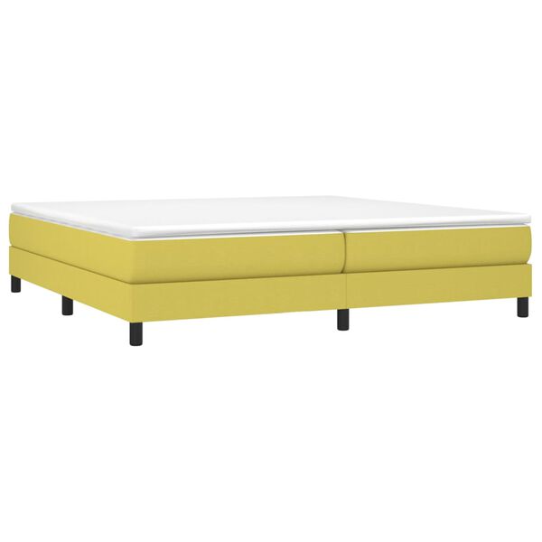 vidaXL Boxspring bed 200x200 cm stof groen