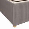 vidaXL Bedframe met matras Taupe 90 x 190 cm Stof