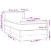 vidaXL Boxspring met matras kunstleer wit 90x190 cm