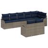 vidaXL Tuin Sofa Set 8 st Grijs poly rattan
