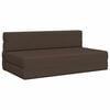 vidaXL Vouwbare Bankbed Taupe 152 x 86,5 x 60 cm Stof