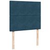 vidaXL Ottoman bed met matrassen 120x200cm fluweel donkerblauw