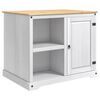 vidaXL Keuken Trolley 2 pcs Wit en Honing Was 112 x 77 x 91,5 cm