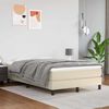 vidaXL Pocketveringmatras medium 120x200x20 cm kunstleer cr&egrave;mekleurig