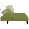 vidaXL Slaapbank 2-zits fluweel lichtgroen