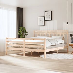 vidaXL Bedframe massief hout 180x200 cm