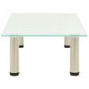 vidaXL Tv-meubel 80x35x17 cm gehard glas mat