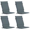 vidaXL 4-delige Hoogrug Kussen GEMERT 4 pcs 100% Polyester Blauw