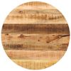 vidaXL Tafelblad rond &Oslash; 90x3,8 cm massief ruw mangohout
