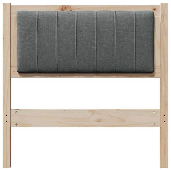 vidaXL Gestoffeerd hoofdbord Bruin 75 cm Massief grenenhout