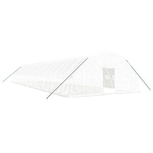 vidaXL Tuinkas met stalen frame 120 m&sup2; 20x6x2,85 m wit