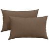 vidaXL Sofa Kussens 2 pcs Bruin 50 x 30 cm Stof