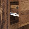vidaXL Nachtkastje met lade Oudhout 40 x 35 x 70 cm Bewerkt hout