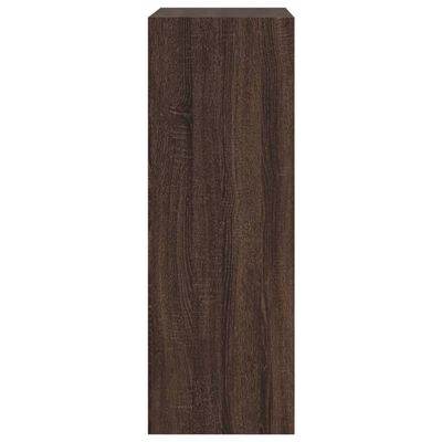 vidaXL Schoenenkast 60x34x96,5 cm bewerkt hout bruineikenkleurig