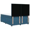vidaXL Boxspring met matras fluweel blauw 140x190 cm