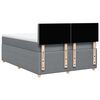 vidaXL Boxspring met matras stof lichtgrijs 140x190 cm