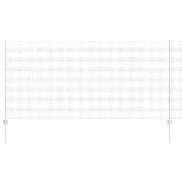 vidaXL Hek met Paal Zilver 1,2 x 25 m Staal