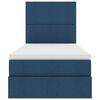 vidaXL Opslag bed met matras met matras Blauw 90 x 200 cm Polyester