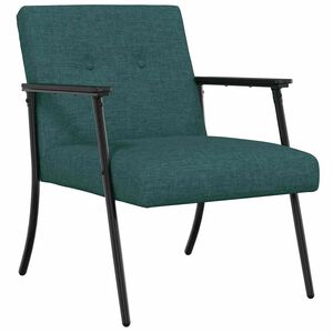 vidaXL Fauteuil Donkergroen Stof
