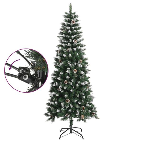 vidaXL Kunstkerstboom met standaard 180 cm PVC groen