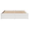 vidaXL Bedframe zonder matras massief grenenhout wit 135x190 cm