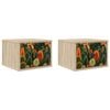 vidaXL Wandkastje ZAANDAM 2 st Sonoma Eiken 36 x 33 x 25 cm