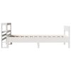vidaXL Bedframe zonder matras massief grenenhout wit 90x200 cm