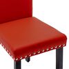 vidaXL Eetkamerstoelen 4 st PVC wijnrood