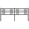 vidaXL Vervangend hoofdbord 193 cm metaal zwart