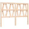 vidaXL Bedframe met hoofdbord massief hout 120x200 cm