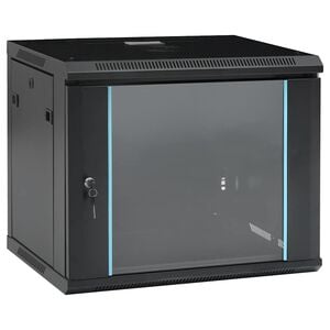 vidaXL Netwerkkast voor aan de muur 9U 19" IP20 600x450x510 mm