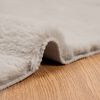 vidaXL Nep Konijnenbont Tapijt Olite Beige 80 x 200 cm Polyester