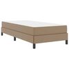 vidaXL Bedframe met matras Cappuccino 90 x 200 cm Stof