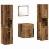 vidaXL Badkamermeubelset 4 st Oud Hout 41 x 38,5 x 46 cm Bewerkt hout