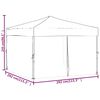 vidaXL Partytent inklapbaar met zijwanden 3x3 m antracietkleurig