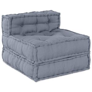 vidaXL Modulair Sofabet Grijs 70 x 70 x 56 cm Stof