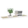 vidaXL Wandschappen zwevend 2 st 120x23,5x3,8 cm MDF eikenkleurig wit